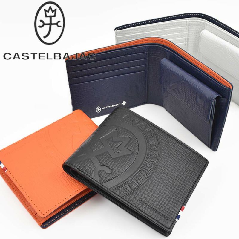 カステルバジャック財布二つ折りメンズレディースピッコロCASTELBAJAC二つ折り財布バジャック本革革レザー2つ折り2つ折り財布折りたたみミドルウォレット人気ブランドコンパクト薄いシンプルおしゃれ人気022614