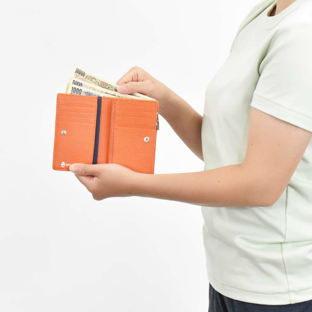 カステルバジャック財布ミドルウォレットラウンドファスナー縦型二つ折りメンズレディースピッコロCASTELBAJAC二つ折り財布本革革レザー2つ折り2つ折り財布折りたたみ人気ブランドコンパクトシンプル022615