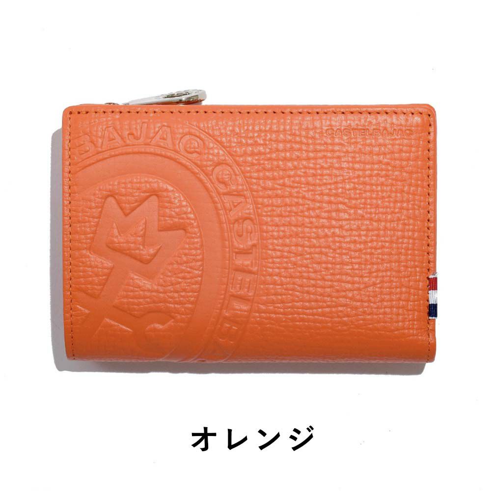 カステルバジャック財布ミドルウォレットラウンドファスナー縦型二つ折りメンズレディースピッコロCASTELBAJAC二つ折り財布本革革レザー2つ折り2つ折り財布折りたたみ人気ブランドコンパクトシンプル022615