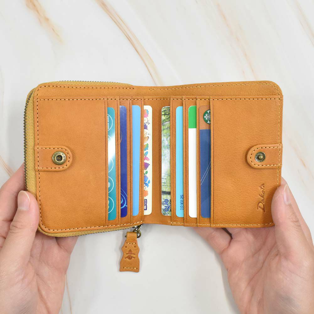 【2021新作】ダコタDakota財布二つ折りレディースアニマーレ二つ折り財布サイフ本革革レザー2つ折り2つ折り財布折りたたみブランドファスナー人気コンパクト小銭入れアニマル動物30代40代50代緑グリーン0030190