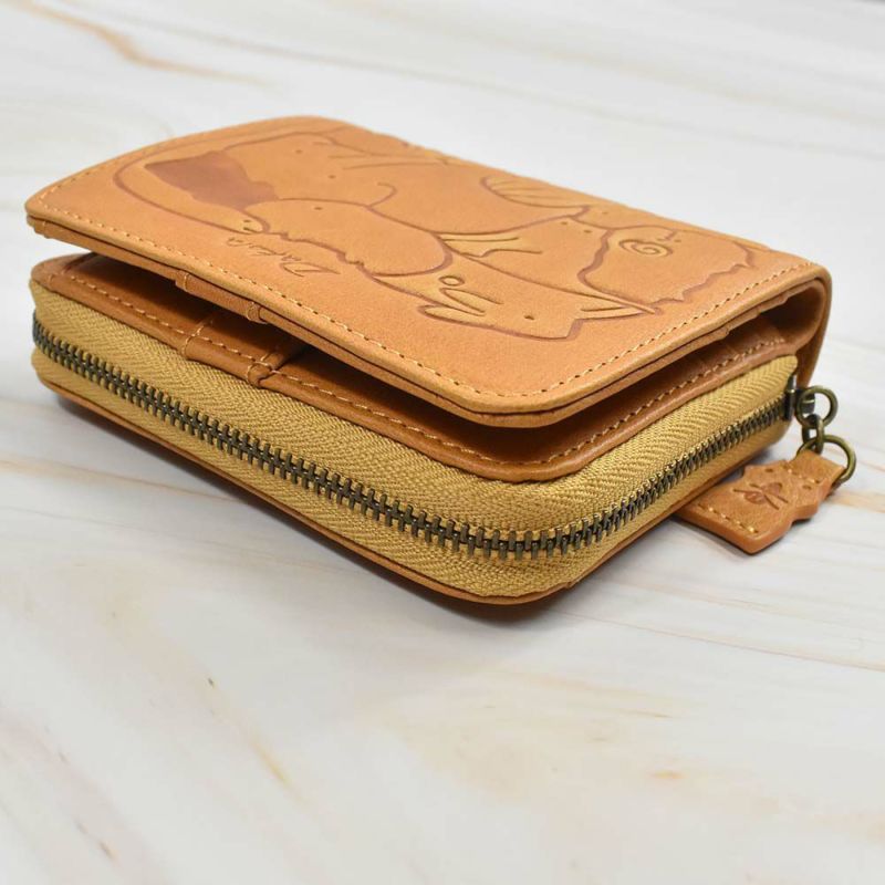 【2021新作】ダコタDakota財布二つ折りレディースアニマーレ二つ折り財布サイフ本革革レザー2つ折り2つ折り財布折りたたみブランドファスナー人気コンパクト小銭入れアニマル動物30代40代50代緑グリーン0030190