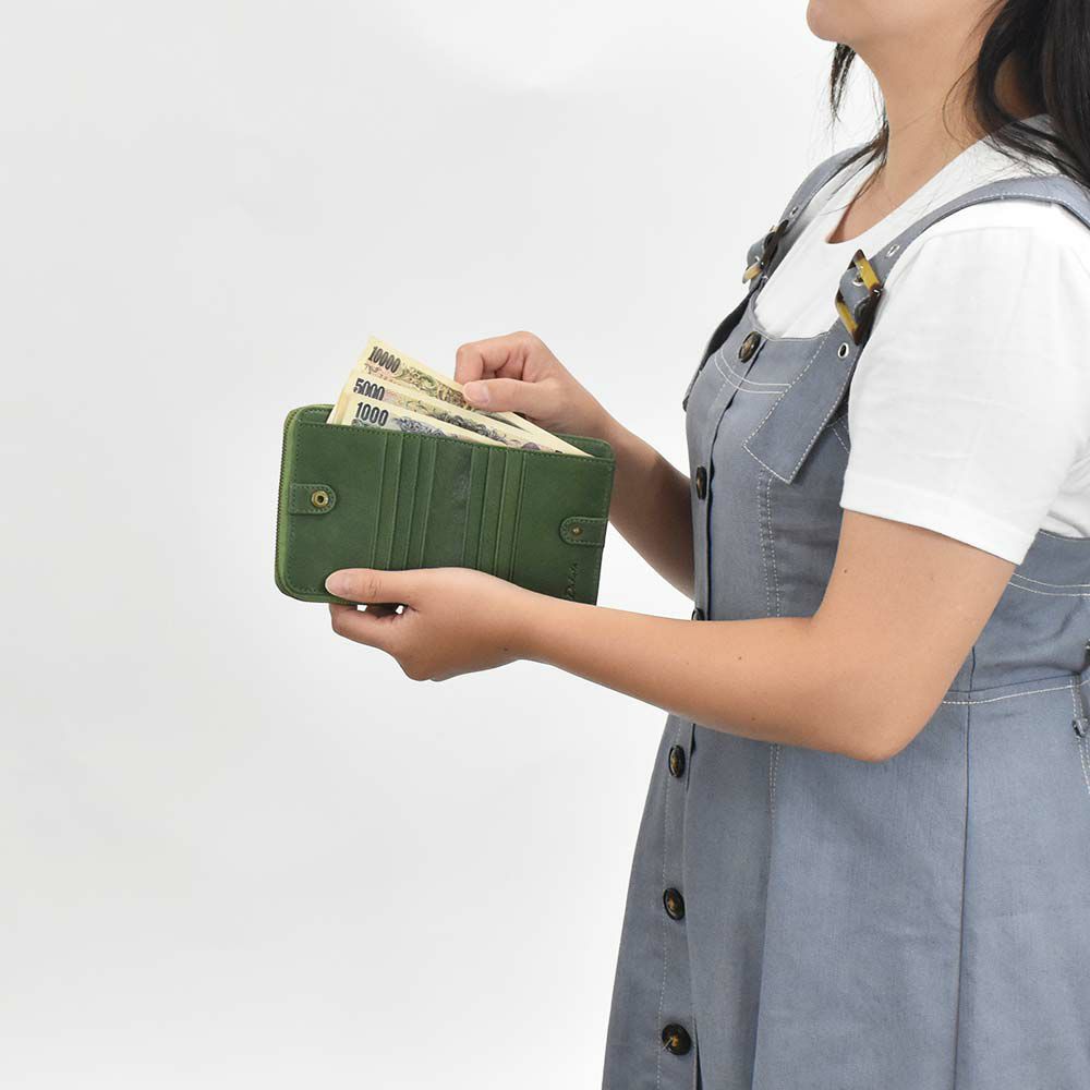 【2021新作】ダコタDakota財布二つ折りレディースアニマーレ二つ折り財布サイフ本革革レザー2つ折り2つ折り財布折りたたみブランドファスナー人気コンパクト小銭入れアニマル動物30代40代50代緑グリーン0030190