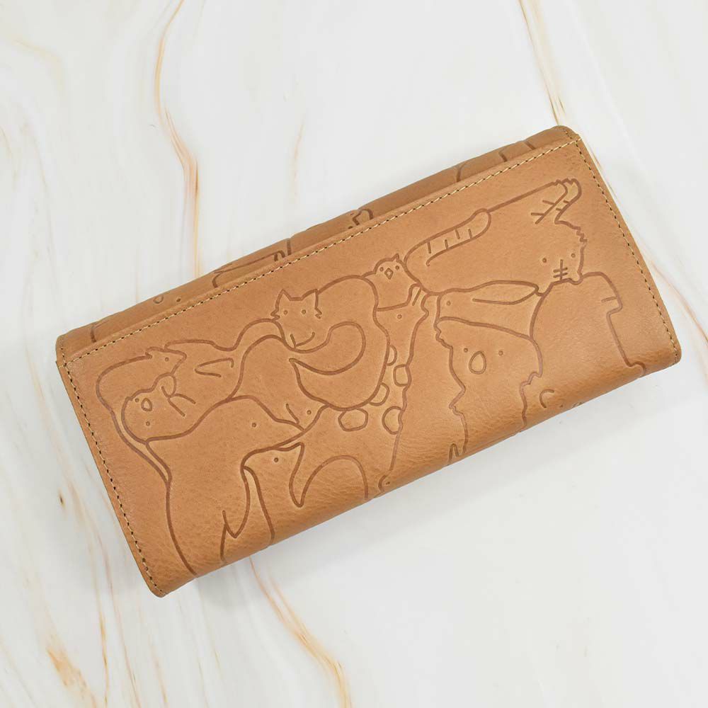 【2021新作】ダコタDakota長財布財布レディースアニマーレかぶせサイフ本革革レザーブランドファスナー人気かわいい大容量小銭入れ薄いアニマル動物30代40代50代大人緑グリーンベージュマスタード0030191