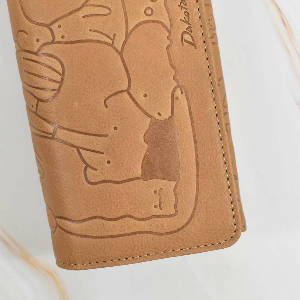 【2021新作】ダコタDakota長財布財布レディースアニマーレかぶせサイフ本革革レザーブランドファスナー人気かわいい大容量小銭入れ薄いアニマル動物30代40代50代大人緑グリーンベージュマスタード0030191