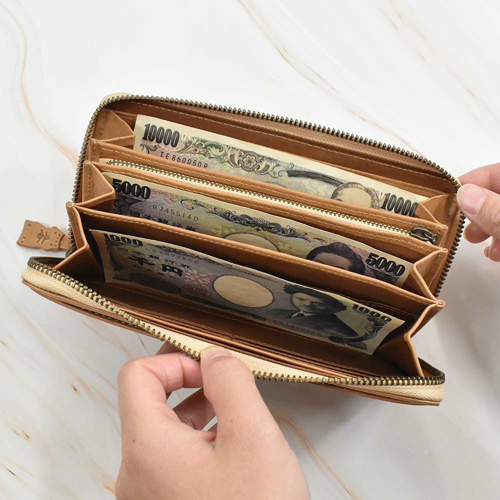 【2021新作】ダコタDakota長財布財布レディースアニマーレラウンドファスナーサイフ本革革レザーブランドファスナーかわいい大容量小銭入れアニマル動物30代40代50代大人緑グリーンベージュマスタード0030192