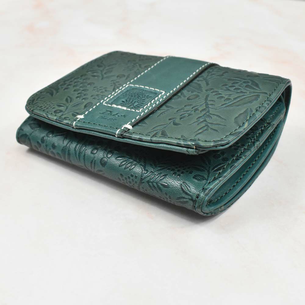 【2021新作】ダコタDakota財布二つ折りレディースミモザ二つ折り財布ミニ財布小銭入れボックス型BOX型サイフ本革革レザー2つ折り2つ折り財布ブランドファスナー人気かわいいコンパクト花柄ボタニカル0030250