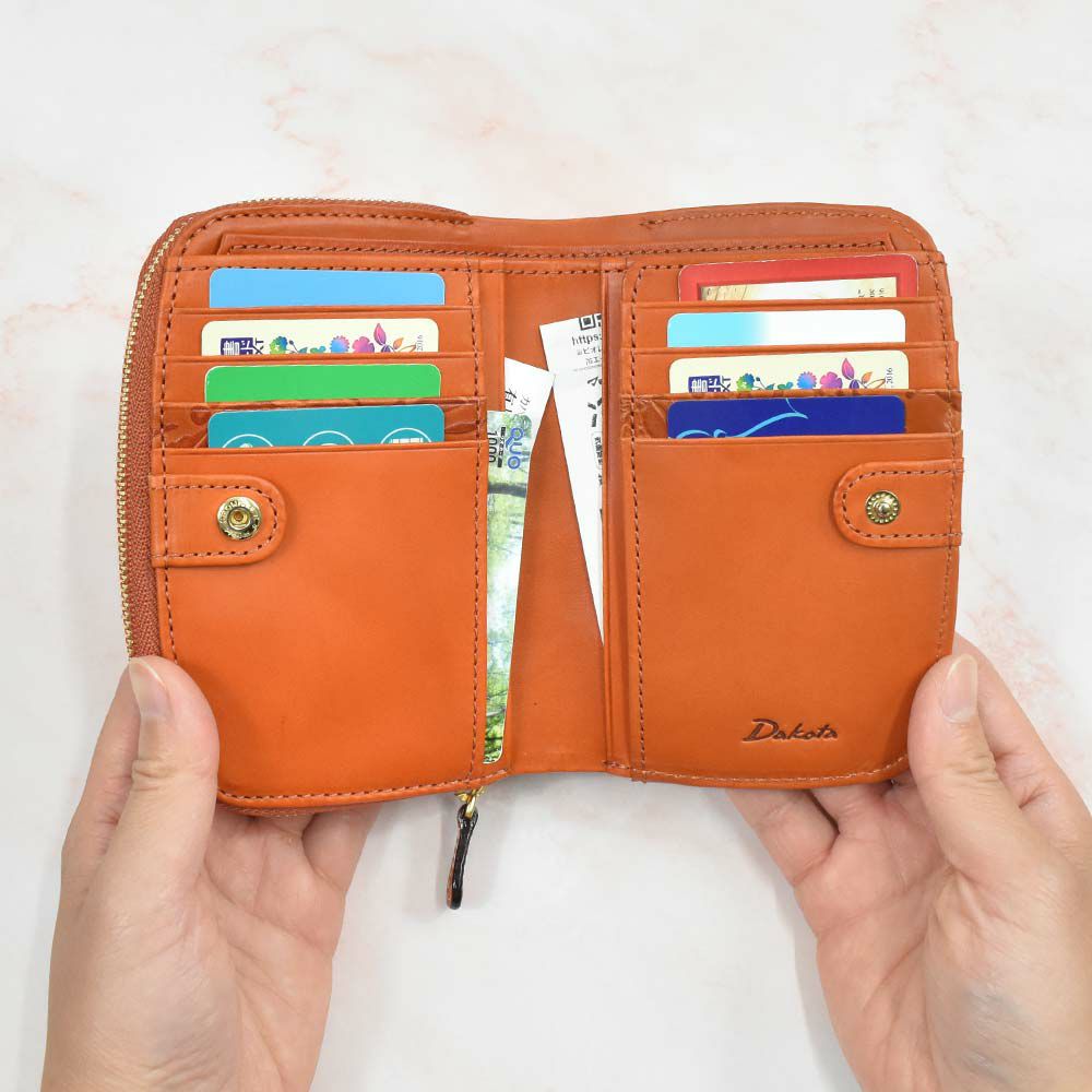 【2021新作】ダコタDakota財布二つ折りレディースミモザ二つ折り財布ミニ財布小銭入れファスナーサイフ本革革レザー2つ折り2つ折り財布ブランドおしゃれ人気かわいいコンパクト花柄ボタニカル0030251