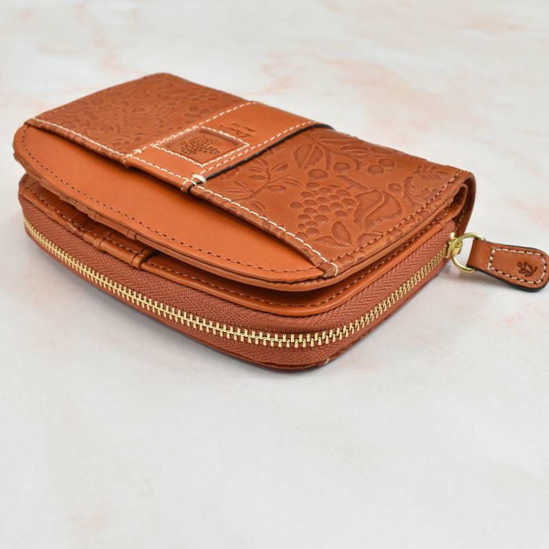 【2021新作】ダコタDakota財布二つ折りレディースミモザ二つ折り財布ミニ財布小銭入れファスナーサイフ本革革レザー2つ折り2つ折り財布ブランドおしゃれ人気かわいいコンパクト花柄ボタニカル0030251