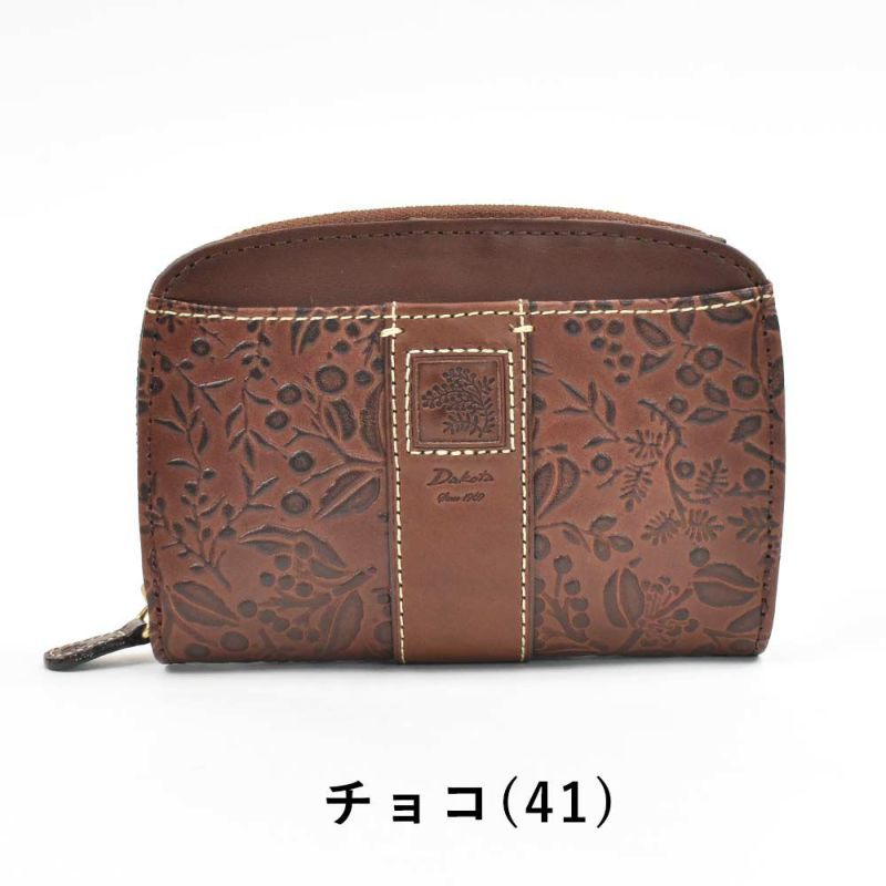 【2021新作】ダコタDakota財布二つ折りレディースミモザ二つ折り財布ミニ財布小銭入れファスナーサイフ本革革レザー2つ折り2つ折り財布ブランドおしゃれ人気かわいいコンパクト花柄ボタニカル0030251
