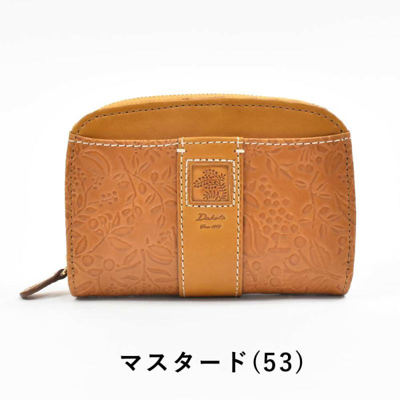 【2021新作】ダコタDakota財布二つ折りレディースミモザ二つ折り財布ミニ財布小銭入れファスナーサイフ本革革レザー2つ折り2つ折り財布ブランドおしゃれ人気かわいいコンパクト花柄ボタニカル0030251