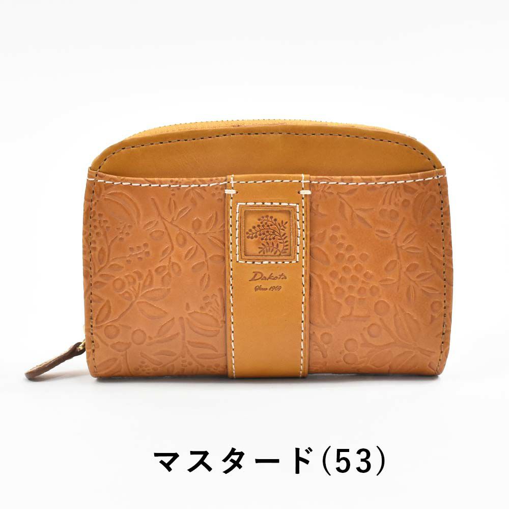 【2021新作】ダコタDakota財布二つ折りレディースミモザ二つ折り財布ミニ財布小銭入れファスナーサイフ本革革レザー2つ折り2つ折り財布ブランドおしゃれ人気かわいいコンパクト花柄ボタニカル0030251