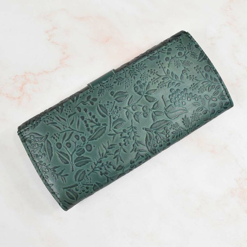 【2021新作】ダコタDakota長財布財布レディースミモザかぶせサイフ本革革レザー大容量ブランドおしゃれ人気かわいい花柄ボタニカル30代40代50代大人オレンジチョコマスタードブルー0030252