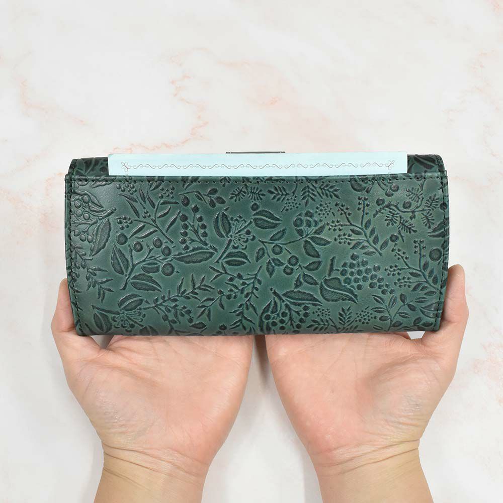 【2021新作】ダコタDakota長財布財布レディースミモザかぶせサイフ本革革レザー大容量ブランドおしゃれ人気かわいい花柄ボタニカル30代40代50代大人オレンジチョコマスタードブルー0030252