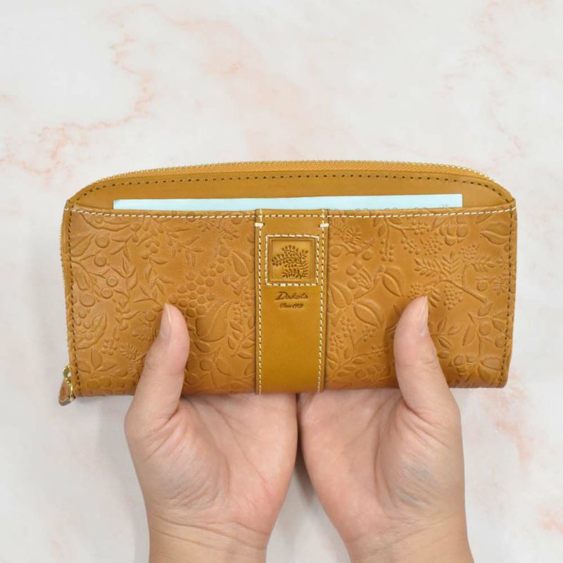 【エントリーで更に最大+8倍|7/15】【2021新作】ダコタDakota長財布財布レディースミモザラウンドファスナーレディース財布レディース長財布本革革レザー大容量ブランドおしゃれかわいい花柄ボタニカル30代40代50代大人女性使いやすい0030253