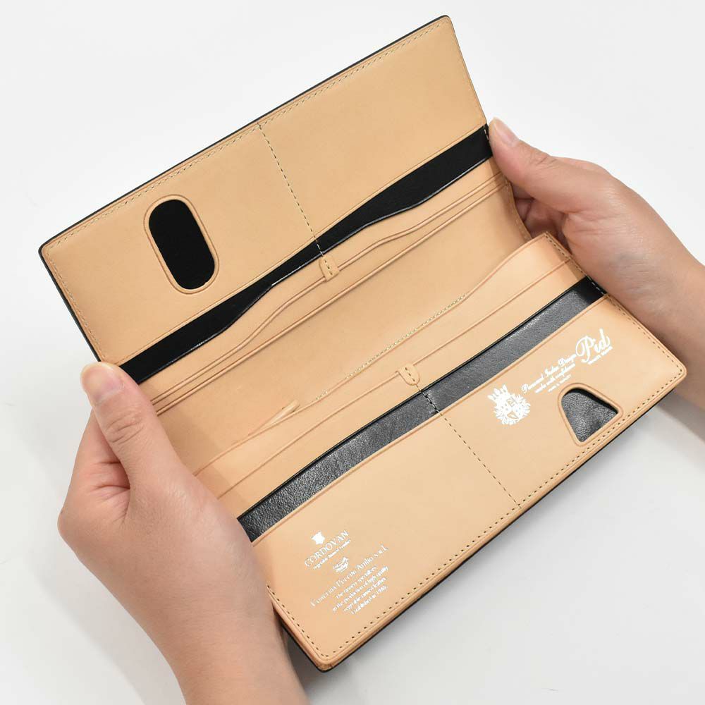 【エントリーで最大+6倍|7/17まで】PID財布長財布かぶせピーアイディーコードバン本革馬革革メンズレディースレザープレゼント男性人気ブランド大容量薄いかぶせ型おしゃれかっこいいP.I.D20代30代40代50代25264