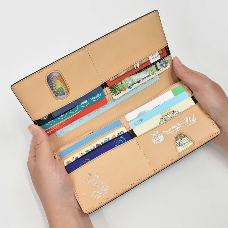 【エントリーで最大+6倍|7/17まで】PID財布長財布かぶせピーアイディーコードバン本革馬革革メンズレディースレザープレゼント男性人気ブランド大容量薄いかぶせ型おしゃれかっこいいP.I.D20代30代40代50代25264