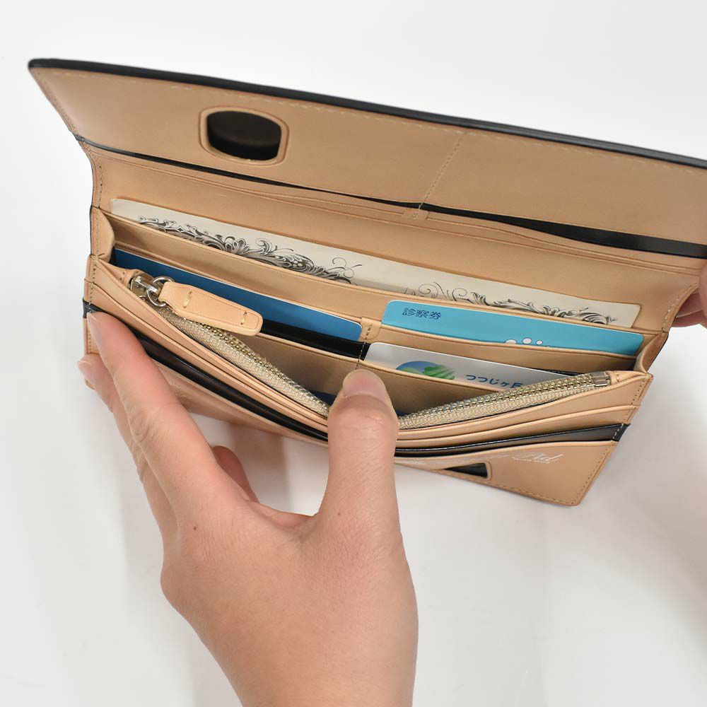 【エントリーで最大+6倍|7/17まで】PID財布長財布かぶせピーアイディーコードバン本革馬革革メンズレディースレザープレゼント男性人気ブランド大容量薄いかぶせ型おしゃれかっこいいP.I.D20代30代40代50代25264