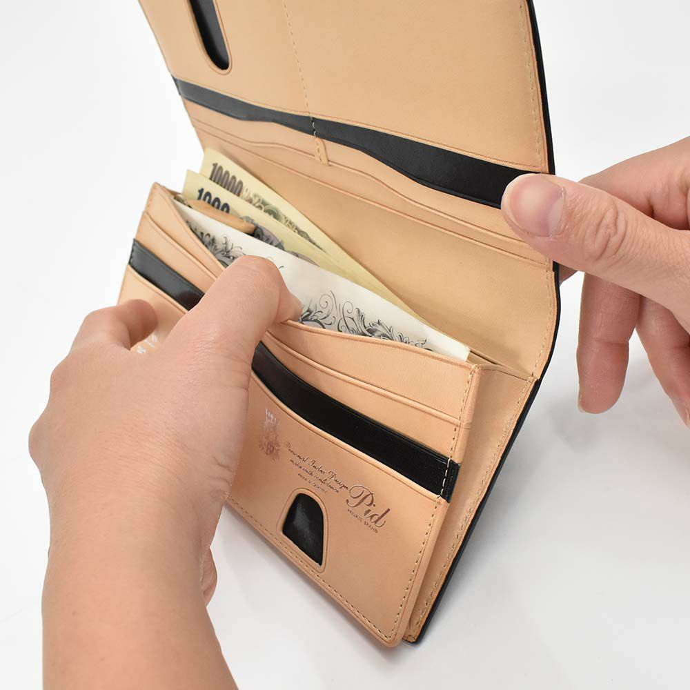 【エントリーで最大+6倍|7/17まで】PID財布長財布かぶせピーアイディーコードバン本革馬革革メンズレディースレザープレゼント男性人気ブランド大容量薄いかぶせ型おしゃれかっこいいP.I.D20代30代40代50代25264