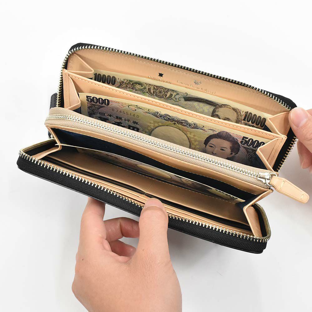 【エントリーで最大+6倍|7/17まで】PID財布長財布ラウンドファスナーピーアイディーコードバン本革馬革革メンズレディースレザープレゼント男性人気ブランド大容量薄いファスナーおしゃれかっこいいP.I.D20代30代40代50代25264