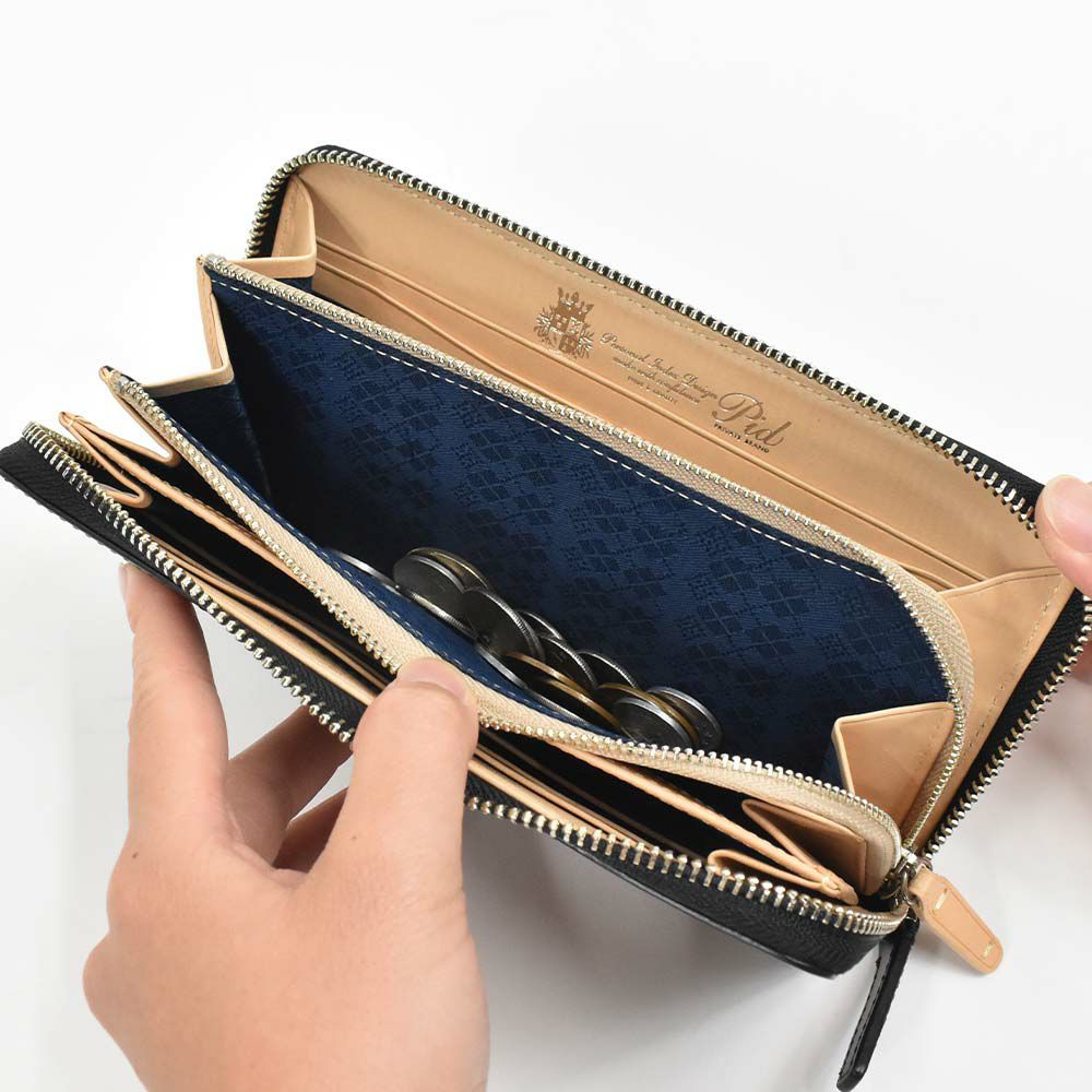 【エントリーで最大+6倍|7/17まで】PID財布長財布ラウンドファスナーピーアイディーコードバン本革馬革革メンズレディースレザープレゼント男性人気ブランド大容量薄いファスナーおしゃれかっこいいP.I.D20代30代40代50代25264