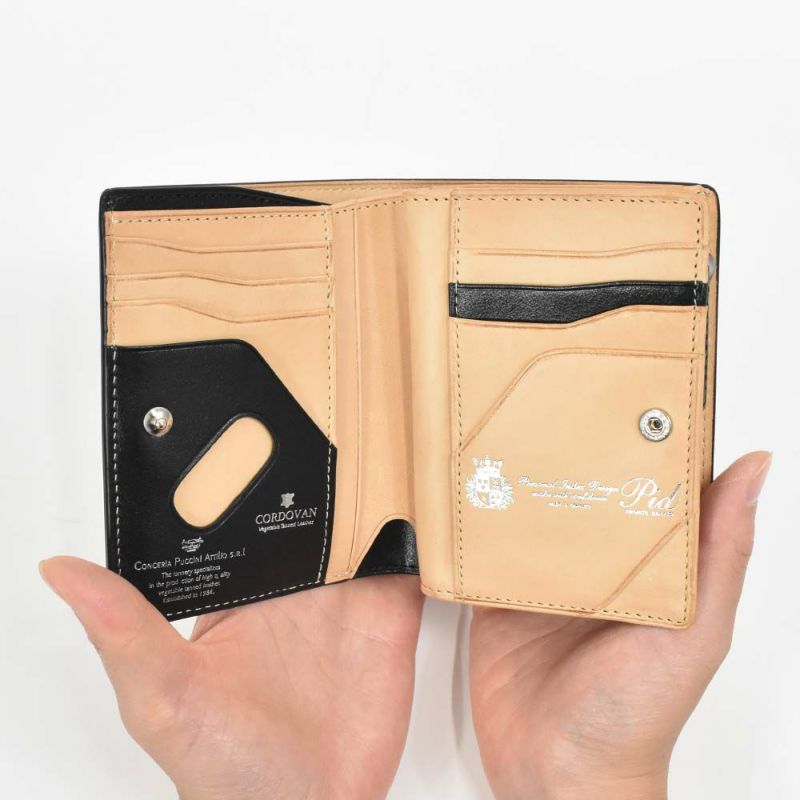 【エントリーで最大+6倍|7/17まで】PIDミドルウォレット財布二つ折り縦型ピーアイディーコードバン本革馬革革メンズレディース二つ折り財布2つ折り2つ折り財布縦長ミドルブランド彼氏おしゃれ人気プレゼントVastoヴァストP.I.D25269