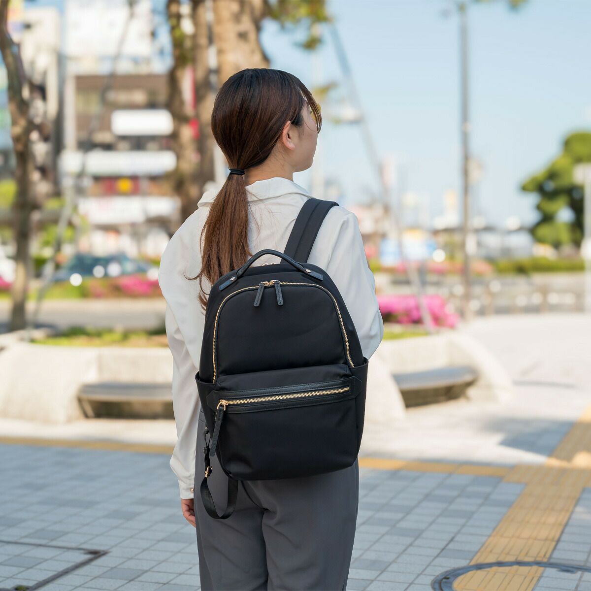 エースaceリュックレディースラポルテムエースジーンA413.3インチPC収納15Lビジネスリュックリュックサックビジネスバッグ通勤ナイロン小さめきれいめコンパクトブランドビジネスace.GENE68521