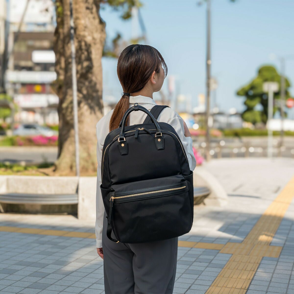 エースaceリュックレディースラポルテムエースジーンB415.6インチPC収納25Lビジネスリュックリュックサックビジネスバッグ通勤ナイロン大きめきれいめ大容量ブランド軽量ビジネスace.GENE68522