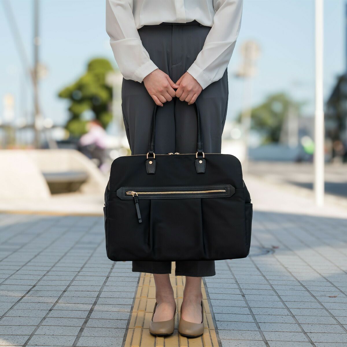 エースaceビジネスバッグレディースラポルテムエースジーンB415.6インチPC収納26Lトートバッグビジネストート通勤ナイロン大きめきれいめ大容量ブランドおしゃれ撥水軽量ビジネスace.GENE68524