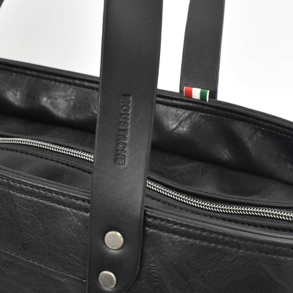 MOUSTACHEトートバッグムスタッシュメンズレディースB4サイズトートバッグトートバック合皮肩掛けカバン肩かけカバンブランドかっこいいおしゃれ人気大きめ通勤通学ファスナー付き大容量おすすめVYE-4805