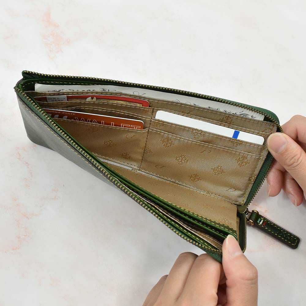 【2021新作】ダコタDakota長財布財布レディーストリコローレL字ファスナーレディース財布レディース長財布本革革レザー大容量ブランドファスナーL字薄いコンパクト大人使いやすい30代40代50代30273