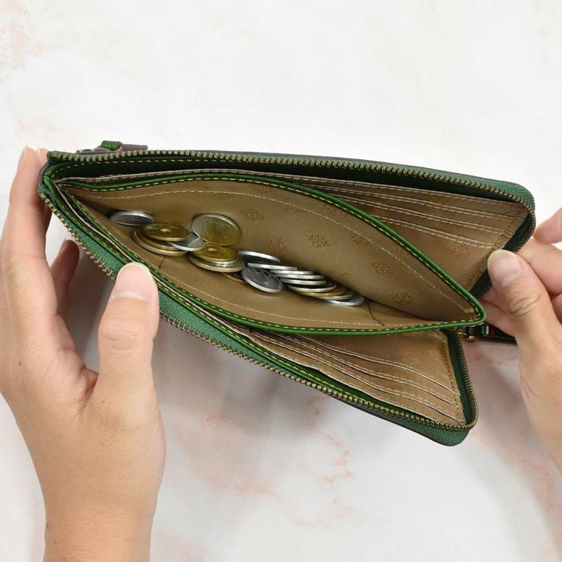 【2021新作】ダコタDakota長財布財布レディーストリコローレL字ファスナーレディース財布レディース長財布本革革レザー大容量ブランドファスナーL字薄いコンパクト大人使いやすい30代40代50代30273