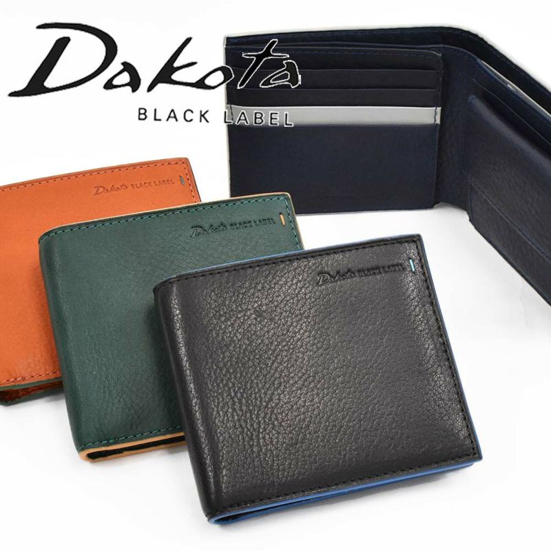 ダコタDakota財布二つ折りメンズグリップ二つ折り財布本革革レザー2つ折り2つ折り財布折りたたみブランド薄いコンパクト30代40代50代DakotaBLACKLABELダコタブラックレーベル0620110
