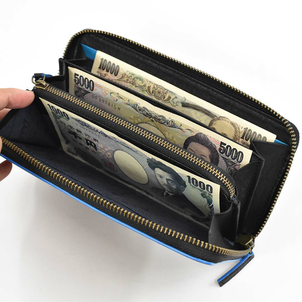 ダコタDakota長財布ラウンドファスナーメンズグリップ財布本革大容量レザー小銭入れありファスナー付きファスナーブランドブラック黒オレンジグリーン緑紺DakotaBLACKLABELダコタブラックレーベル0620113