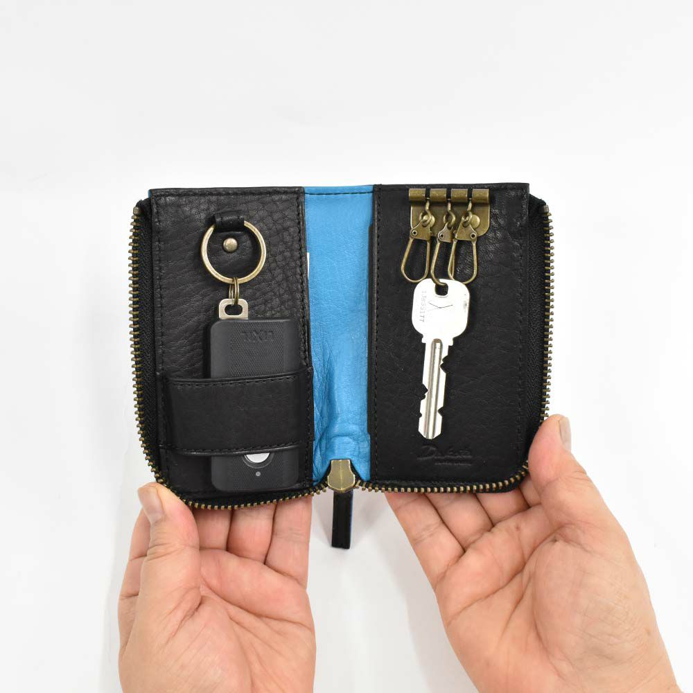 ダコタDakotaキーケーススマートキーグリップ本革革レザーメンズレディースL字ファスナーファスナー付き3連4連コンパクト人気ブランドおしゃれ大容量人気ギフトプレゼント男性女性0620114