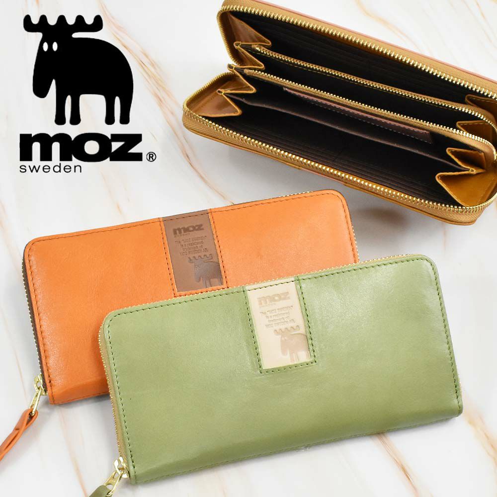 mozモズ長財布財布レディースラウンドファスナーファスナー本革革レザー大容量ロングウォレットブランドおしゃれ人気かわいい使いやすい大人カジュアルZNWS-86092