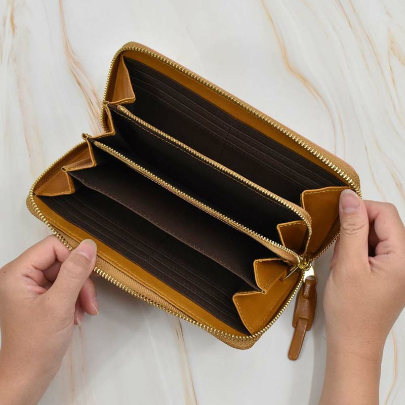 mozモズ長財布財布レディースラウンドファスナーファスナー本革革レザー大容量ロングウォレットブランドおしゃれ人気かわいい使いやすい大人カジュアルZNWS-86092