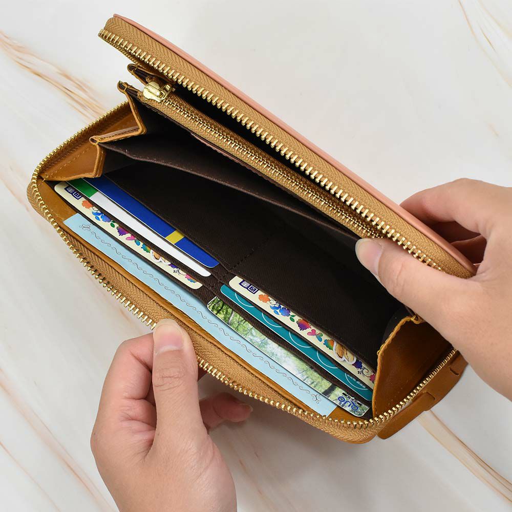 mozモズ長財布財布レディースラウンドファスナーファスナー本革革レザー大容量ロングウォレットブランドおしゃれ人気かわいい使いやすい大人カジュアルZNWS-86092