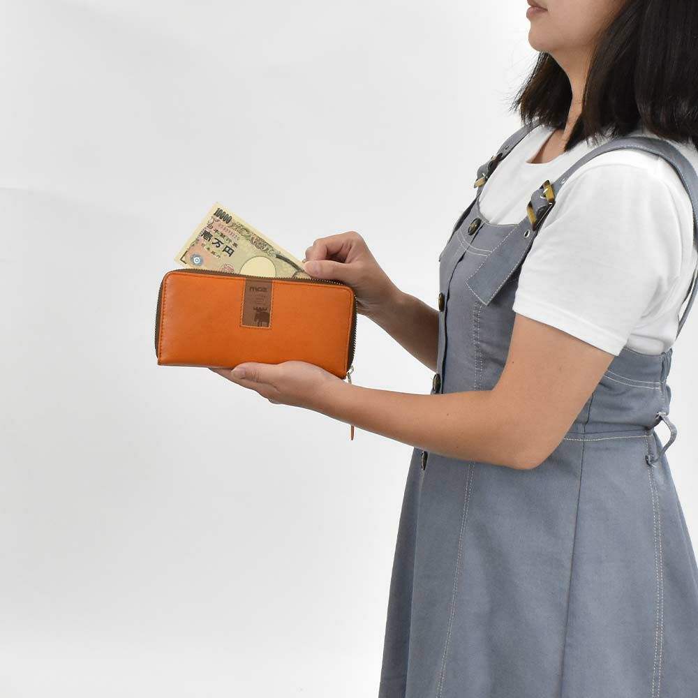 mozモズ長財布財布レディースラウンドファスナーファスナー本革革レザー大容量ロングウォレットブランドおしゃれ人気かわいい使いやすい大人カジュアルZNWS-86092