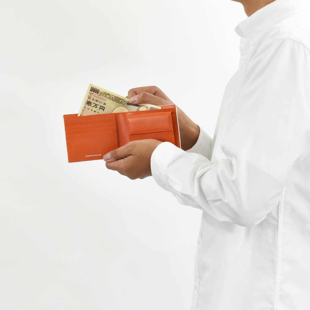 カステルバジャック財布二つ折りメンズレディースマルセルCASTELBAJAC二つ折り財布バジャック本革革レザー2つ折り2つ折り財布折りたたみミドルウォレット人気ブランドコンパクト薄いシンプルおしゃれ人気61614