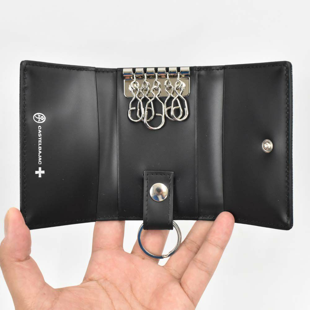 カステルバジャックキーケーススマートキーCASTELBAJACレグレ本革革レザーメンズレディースラウンドファスナーファスナー付き5連コンパクト人気ブランドおしゃれ大容量人気プレゼント男性女性35614