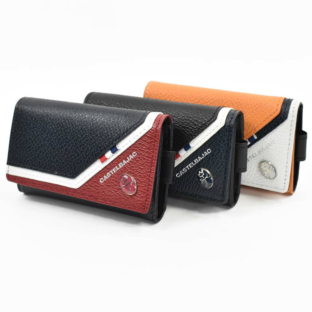 カステルバジャックキーケーススマートキーCASTELBAJACレグレ本革革レザーメンズレディースラウンドファスナーファスナー付き5連コンパクト人気ブランドおしゃれ大容量人気プレゼント男性女性35614