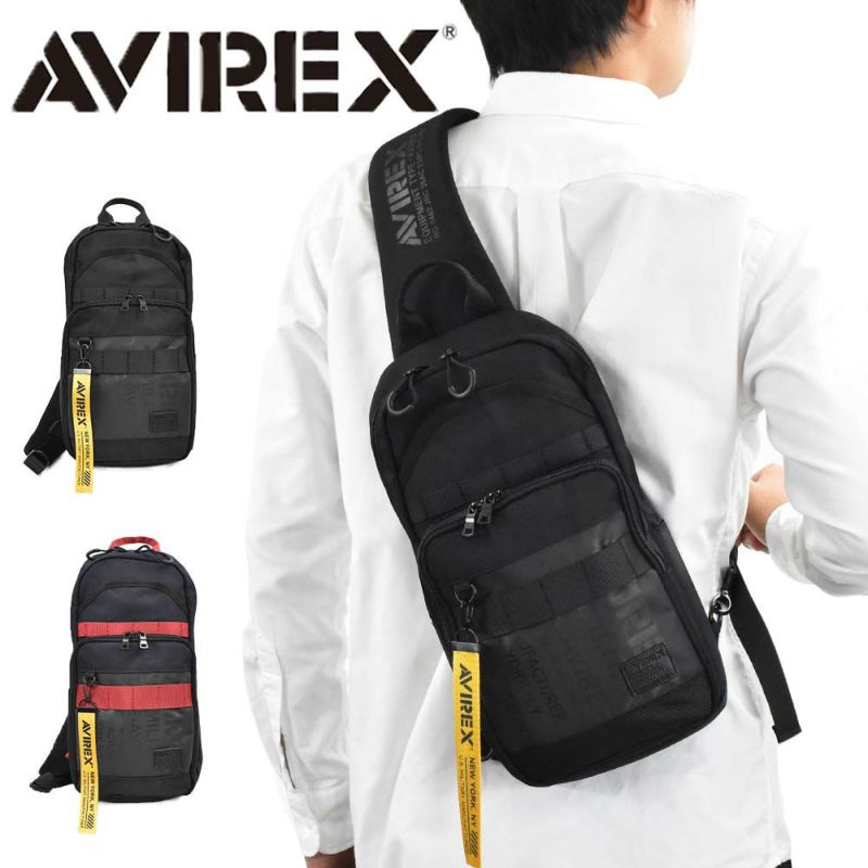 AVIREXボディバッグB5メンズ大容量アビレックスバッグショルダーバッグアヴィレックスボディバックボディーバッグブランド人気軽量かっこいいミリタリーAVX601