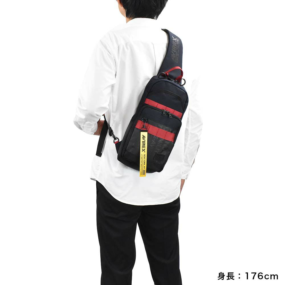 AVIREXボディバッグB5メンズ大容量アビレックスバッグショルダーバッグアヴィレックスボディバックボディーバッグブランド人気軽量かっこいいミリタリーAVX601