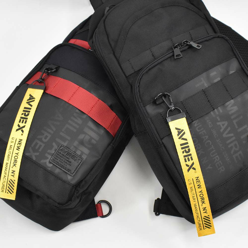 AVIREXボディバッグB5メンズ大容量アビレックスバッグショルダーバッグアヴィレックスボディバックボディーバッグブランド人気軽量かっこいいミリタリーAVX601