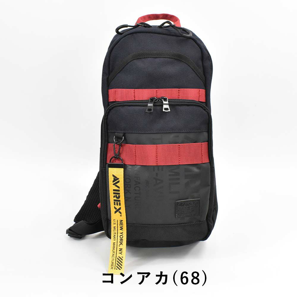 AVIREXボディバッグB5メンズ大容量アビレックスバッグショルダーバッグアヴィレックスボディバックボディーバッグブランド人気軽量かっこいいミリタリーAVX601
