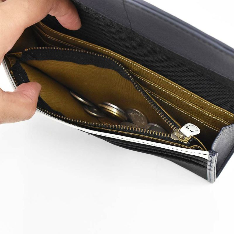 moustache財布長財布かぶせムスタッシュメンズレディース小銭入れ付き小銭入れありメンズ長財布ロングウォレットカジュアル人気おすすめ札入れ大容量彼氏男性ギフトプレゼントブランド薄いDUQ-4237