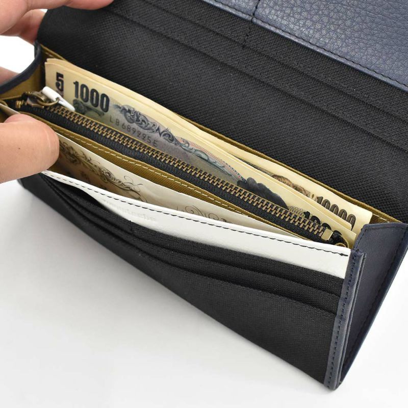 moustache財布長財布かぶせムスタッシュメンズレディース小銭入れ付き小銭入れありメンズ長財布ロングウォレットカジュアル人気おすすめ札入れ大容量彼氏男性ギフトプレゼントブランド薄いDUQ-4237