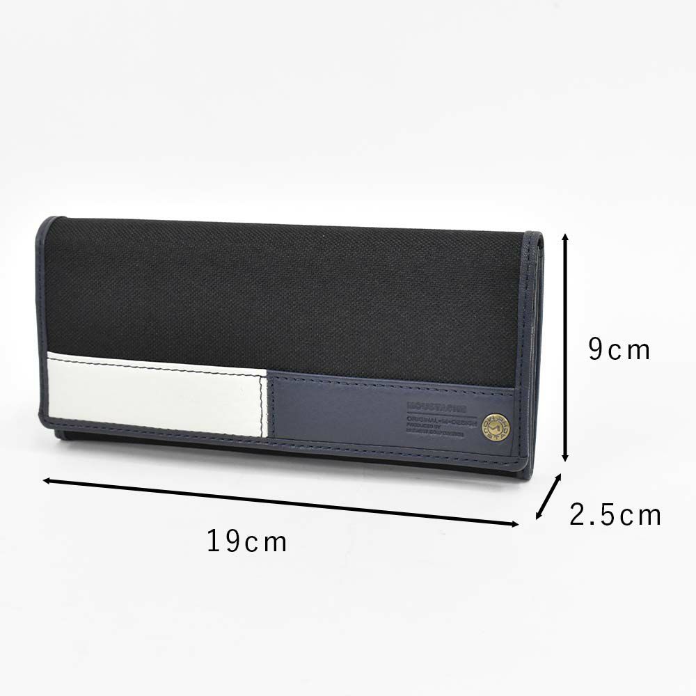 moustache財布長財布かぶせムスタッシュメンズレディース小銭入れ付き小銭入れありメンズ長財布ロングウォレットカジュアル人気おすすめ札入れ大容量彼氏男性ギフトプレゼントブランド薄いDUQ-4237