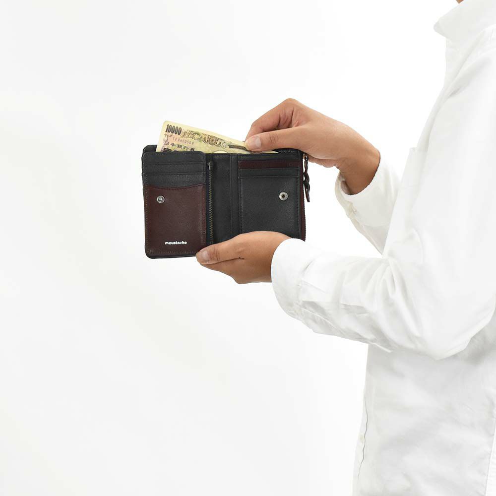 moustache財布ミドルウォレットムスタッシュ二つ折り本革革縦型メンズレディース二つ折り財布ブランド2つ折り2つ折り財布ミドルウォレット彼氏男性ギフトプレゼント人気カジュアルPPH-4115