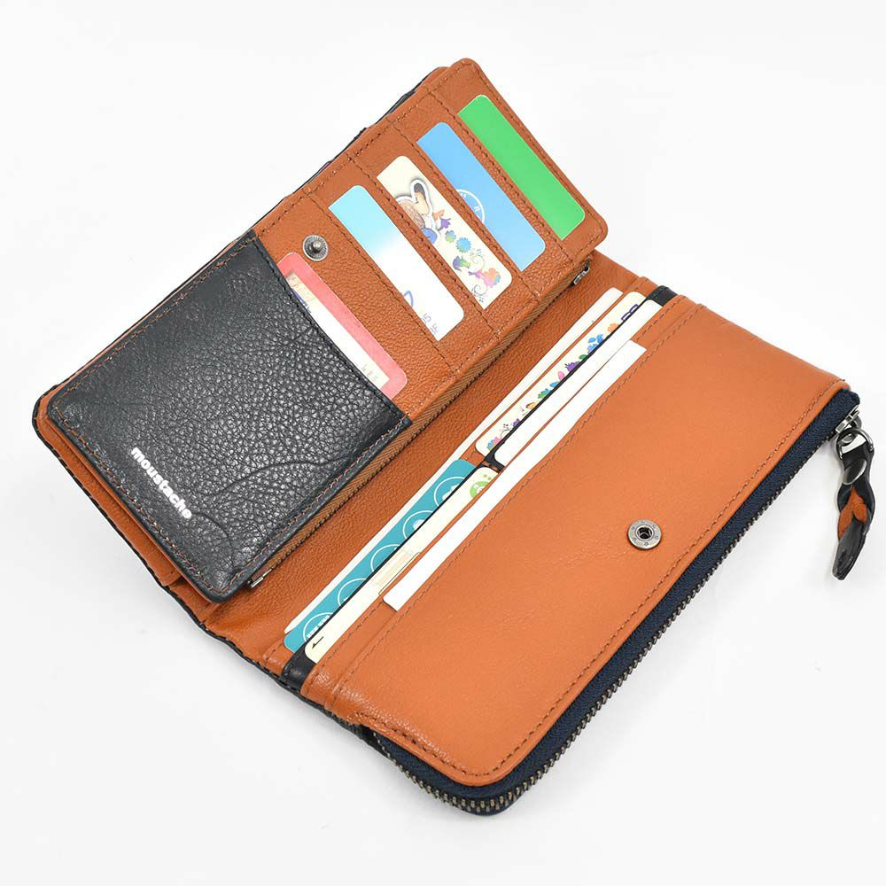 【11/1限定★エントリーで全員21倍】moustache財布長財布ムスタッシュメンズレディース本革革カード入れ多いカードがたくさん入るカード大容量カジュアル人気おすすめ札入れ大容量彼氏男性ギフトプレゼントブランド薄いPPH-4116